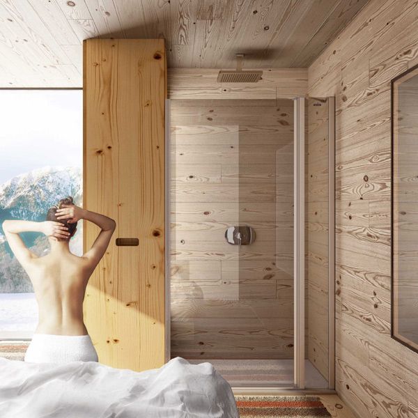 Duscholux Plus evolution Giro 1 fijo + 1 puerta batiente