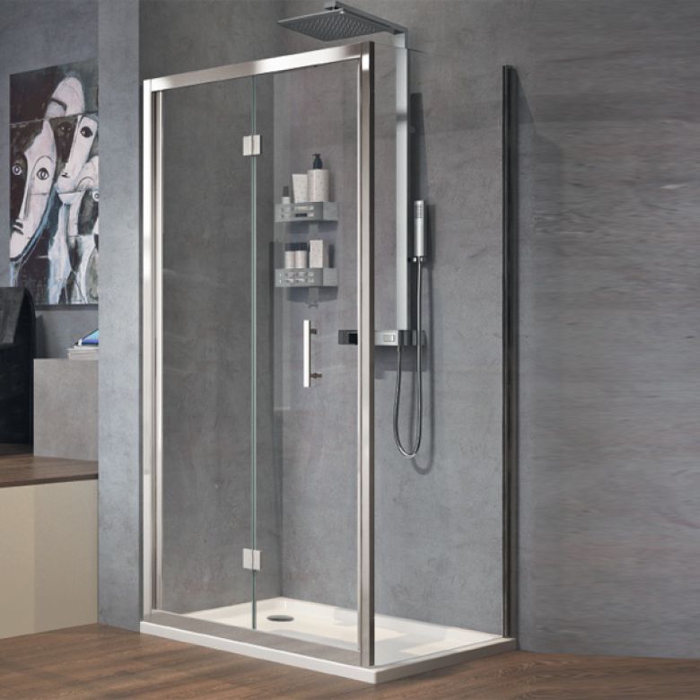Mampara de ducha Novellini Zafiro S plegable con bisagras